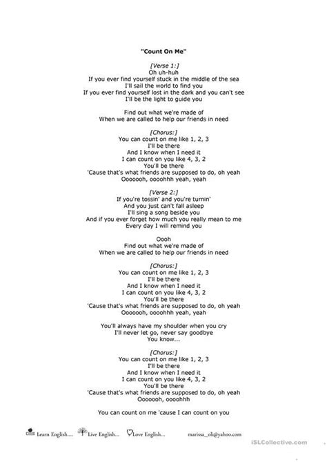 bruno mars count on me lyrics printable.